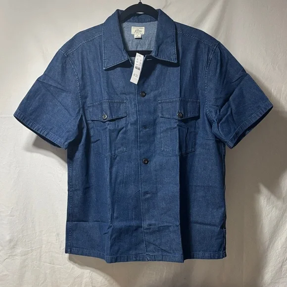 J. Crew Blue Denim Shirt - Picture 1 of 4